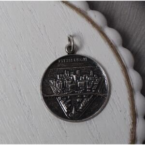 Vintage Sterling Silver Pittsburgh Charm 5.68G / 1.2in